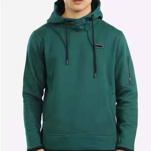 Sweat-shirts décontractés d'hiver pour hommes, 100% coton molletonné, coupe ajustée, doublure à motif écossais, vente en gros et personnalisation - Product Image 2