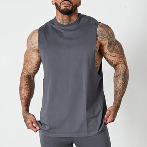 Custom Streetwear <b>Gym</b> Tank Top <b>Men's</b> Singlets Custom Cut Off Sleeveless Printing Muscle Shirt Stringer <b>Men</b> Tank Top <b>Vest</b> - Product Image 5