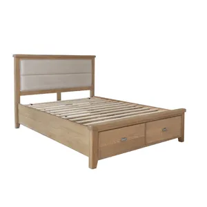 1 ranjang King Oak berkualitas tinggi 180x200 untuk furnitur kamar tidur siap ekspor dari Vietnam