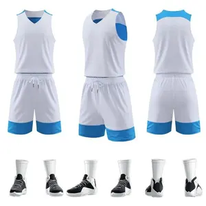 Camiseta sin mangas personalizada para hombre/niños, camiseta de baloncesto, 100% poliéster, uniformes profesionales transpirables - Product Image 1