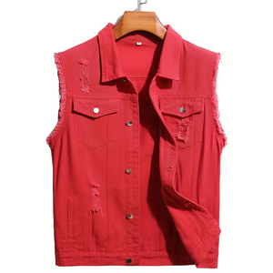 Chaleco vaquero unisex, nuevo diseño hecho en Pakistán, personalizado, informal, transpirable, algodón, fabricación de relleno, otoño - Product Image 1