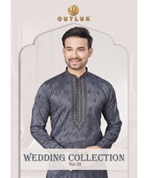 ThobeKurta court en coton de poulet pour homme en Punjabi PathaniPajama avec tissu de chaîne de bouton de cou de col élégant