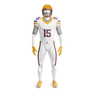 Venta Caliente, Precio Económico, Diseño Personalizado, Uniformes de Fútbol Americano, Último Diseño, 100% Poliéster Transpirable, Talla Grande, Manga Corta - Product Image 2