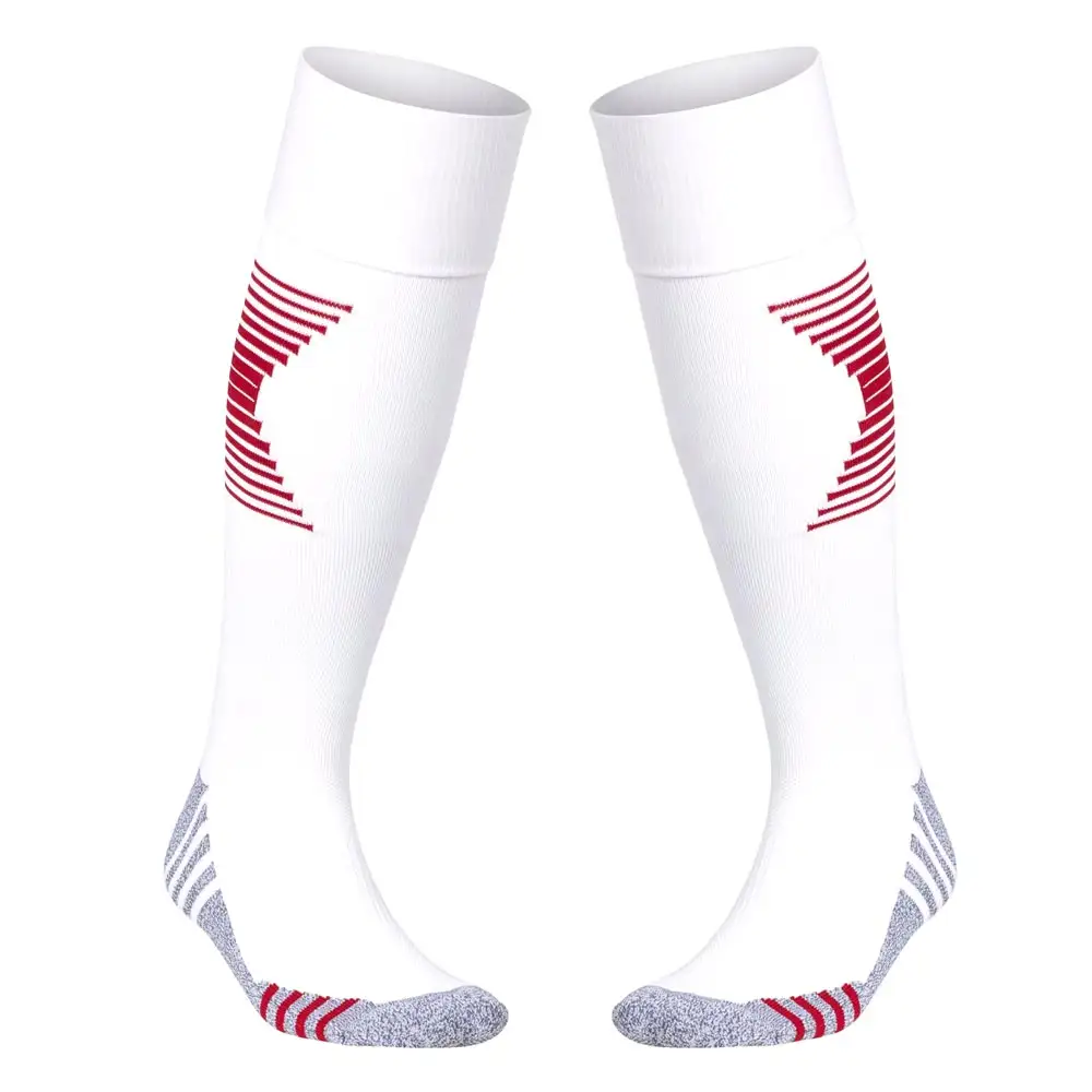 Оптовая продажа, изготовленные на заказ дизайнерские футбольные спортивные носки высокого качества, последнее поступление, мужские футбольные спортивные носки из Пакистана