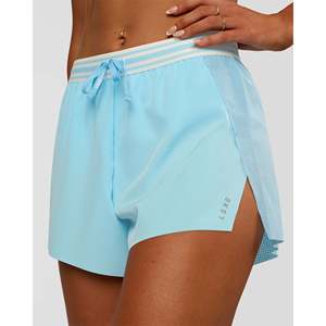 Short de course Accelerate 3 High-Rise pour femme - Baltic Sea/Off White - Product Image 2