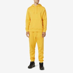 Ensemble de survêtement décontracté en coton 100 % vierge pour hommes, comprenant un sweat à capuche et un pantalon, à manches longues, idéal pour le sport, prix abordable. - Product Image 1