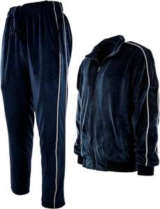 Ensemble de survêtement décontracté d'hiver à capuche, pantalon de survêtement évasé, ensembles de sweat-shirts, uni, 100% coton, respirant, coupe-vent, personnalisable - Product Image 4