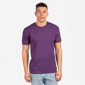 Camiseta Next Level de Cuello Redondo Lisa en Color Morado, Transpirable, de Tela Triblend - Product Image 1