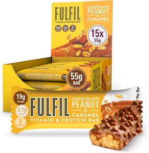 FULFIL Vitamin and Protein <b>Bars</b> (15 x 55 g <b>Bars</b>) - Chocolate Peanut & Caramel Flavour - Product Image 4