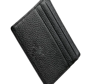 Tarjetero de cuero genuino personalizado, ligero, de alta calidad, tarjetero para hombre, Cartera de bolsillo, Mini Smart Slim Crazy Horse de cuero - Product Image 6