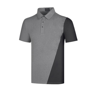 Camiseta de Golf transpirable de verano para hombre de talla grande personalizada para Polo, camiseta de uniforme estampada bordada, tela de punto transpirable - Product Image 5