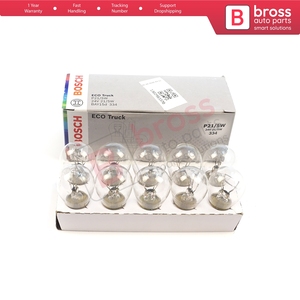 BHL597 10-Piece Pack 1 987 302 867 21/5 W 24 V BAY15d 334 Eco Truck Series Bulbs with Metal Base - Product Image 3