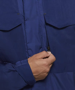 Chaqueta de lluvia ajustada transpirable con capucha para uso en exteriores personalizable de invierno de lona de alta calidad para hombres - Product Image 3