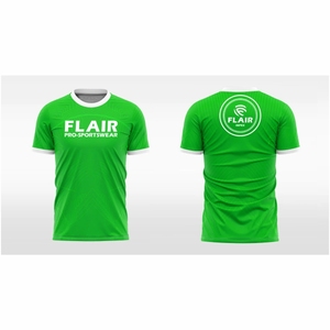 Maillot de football à col rond 100 % polyester, design personnalisé de qualité supérieure, extensible, confortable, respirant, 220g, coupe courte, service OEM - Product Image 5