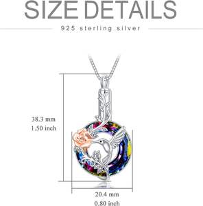 Urna de cristal de volcán moderna para cenizas, tamaño personalizado, joyería de cremación de plata esterlina, recuerdo de recuerdo para mujeres y niñas - Product Image 5