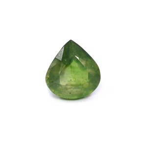 Saphir Vert Naturel de Bangkok, Pierre Libre, 8,17 carats, Gemme Minérale Transparente de Luxe, Coupe Poire Ovale Goutte, Certifié IGI, Finement Poli - Product Image 1