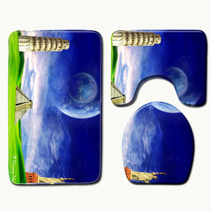 Custom Printed <b>Bath</b> Mat Bathroom Rug <b>Set</b> for Bathroom Non-Slip <b>Shower</b> Curtain <b>Bath</b> Mat - Product Image 6