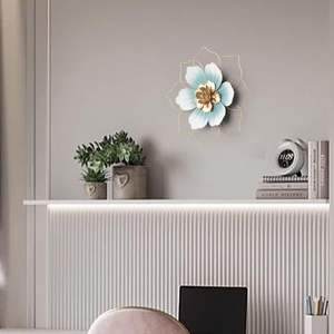 Flor pared arte escultura hierro Floral colgante decoración Hotel restaurante Oficina sala de estar pared artes casa calentamiento decorativo - Product Image 3
