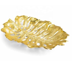 จานแอปเปิ้ลทำด้วยมือสีทองหรูหราชามเสิร์ฟสลัดผลไม้ขนมแบบทันสมัยเหมาะสำหรับการตกแต่งเคาน์เตอร์โต๊ะและห้องครัว - Product Image 3