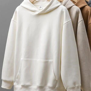 Nueva sudadera de lana pesada personalizada con capucha para hombre, sudaderas holgadas de otoño 2025, ropa de hombre de manga larga de Color sólido - Product Image 1