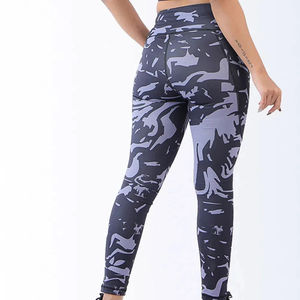 Leggings pour femmes en tricot léger sur mesure, taille mi-haute, séchage rapide, respirant, confortable, streetwear, longueur entière - Product Image 3