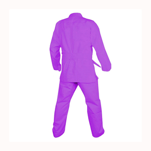 Super Oferta de Septiembre: Uniformes de Karate de Poliéster y Algodón YING ENTERPRISES, Aprobados por la WKF, al por Mayor, Color Morado, Secado Rápido, Ligeros - Product Image 2