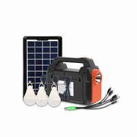 Lampe solaire LED rechargeable mini 4000 mAh pour le camping en plein air, lampe de stockage d'énergie, kit de panneaux solaires pour le camping, la randonnée