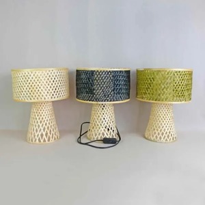 Electric Mushroom-shaped <b>Bamboo</b> <b>Table</b> Lamp with 5000K Daylight - Product Image 2