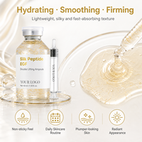 Sérum facial en ampoule de collagène et de peptides de soie à marque privée OEM ODM, hydratant et raffermissant pour les soins de la peau