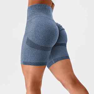 Short d'entraînement pour femme, taille haute, short de sport taille moyenne avec technologie de sublimation, effet de levage des fesses - Product Image 5