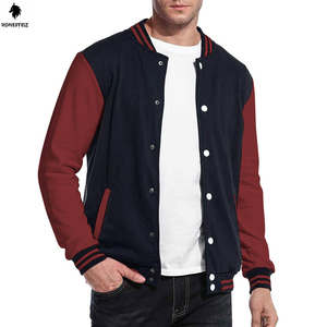 Veste universitaire en laine de haute qualité pour hommes enfants col montant confortable hiver chaud Letterman coupe-vent à prix raisonnable - Product Image 1