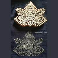 Blocs en bois pour l'impression sur tissu, motifs rajasthani, grands formats, fabriqués à la main pour l'artisanat, la décoration murale et la peinture