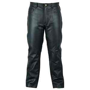 Pantalones de Cuero Ajustados SUMROOS, Ropa Casual, Cuero Original de la Mejor Calidad, Pantalones de Cuero para Hombre Adulto - Product Image 1