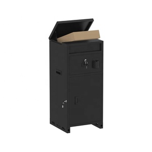Anti-Theft Lockable Parcel Locker Mail Safe Floor Metal Drop Slot Letter <strong>Post</strong> <strong>Box</strong> for Porch <strong>House</strong> Curbside - Product Image 5