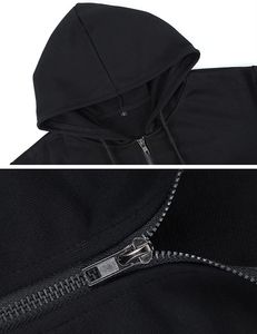Sweat à capuche élégant à fermeture éclair pour femmes avec tissu en coton doux et coupe confortable idéal pour une tenue décontractée avec un design zippé à la mode - Product Image 2