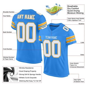 Custom FootballJerseyPremium Quality Soccer Uniform|EM&ODM Manufacturer Custom Powder Blue White-<b>Gold</b> <b>Mesh</b> Authentic Football - Product Image 2