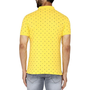 Polo estampado de alta calidad con mangas cortas, camisetas de golf de sublimación de Color sólido más vendidas para hombres con logotipo personalizado - Product Image 2