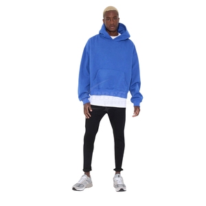 2025 <b>Men</b> Custom Hoodie High Cotton Streetwear Plain Blank <b>Pullover</b> Winter Dye Technique Popular Bulk Wholesale - Product Image 5