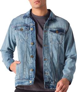 2025 veste en jean décontractée de qualité supérieure personnalisée 100% veste en coton pour hommes nouvelles vestes élégantes en denim de qualité supérieure pour hommes - Product Image 1