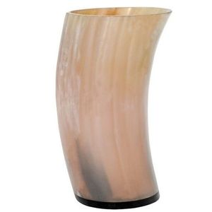 Nuevo vaso de cerveza de vidrio corto de lujo con soporte Taza de cuerno de búfalo de lujo para vino/cuerno de búfalo para ocasiones navideñas - Product Image 1