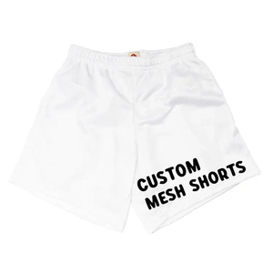 Pantalones cortos de malla para hombre sublimación al por mayor personalizados con bolsillos laterales pantalones cortos de malla transpirables de alta calidad a la moda para hombre - Product Image 4