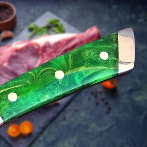 Cuchillo de Cocina de Acero de Damasco Personalizado de Alta Calidad, Mango de Madera, Ecológico, Apto para Lavavajillas, Diseño Moderno - Product Image 4