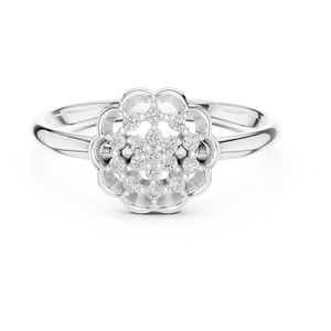 Elegante anillo de diamante redondo de lujo para mujer Piedra cultivada en laboratorio certificada Joyería de lujo al por mayor y diseños personalizados - Product Image 1