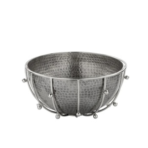 Panier de fruits de forme ronde tendance stockage en métal utiliser hôtel et restaurant avec personnalisation disponible en gros prix bon marché - Product Image 3