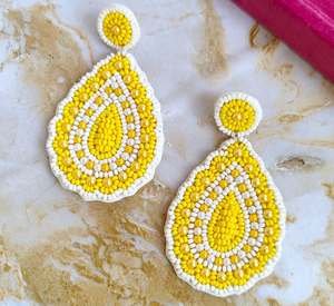 ต่างหูประดับลูกปัดหลากสีสัน งานแฮนด์เมด ออกแบบเองได้ สำหรับผู้หญิง เหมาะสำหรับงานปาร์ตี้ ราคาสุดคุ้ม - Product Image 4