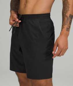 Wholesale High Quality Mens Board <b>Shorts</b> Custom Logo Design Polyester Oxford Solid Eco-Friendly Black Casual OEM Design Bulk - Product Image 4