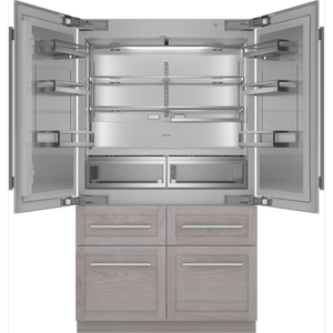 Congelador inferior eléctrico Freedom con puerta francesa, panel de acero inoxidable, listo para uso doméstico y hotelero, compresor portátil - Product Image 3