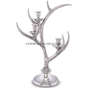 Antiguo diseñador chapado en oro vajilla decorativa hogar interior portavelas tendencia nueva llegada aligeramiento candelabro titular - Product Image 6