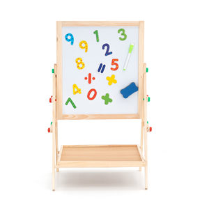 ROBINCOOL Tableau magnétique en bois 2-en-1 pour enfants, jouets de dessin faciles à utiliser avec chevalet résistant et accessoires - Product Image 6