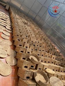 Napperon de table tissé en jacinthe caboteur en jonc de mer en rotin pour matériel de jacinthe d'eau de cuisine pour le dîner vaisselle tapis tissés tampons - Product Image 5